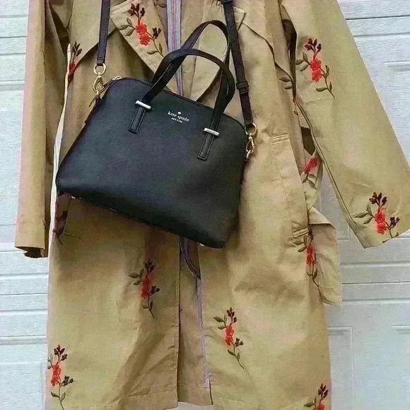 NWOT Anthropologie Cartonnier Embroidered trenchcoat Size S - Picture 6 of 17